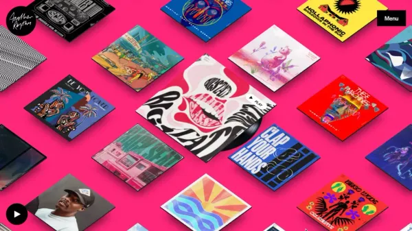 Another Rhythm Records - website design inspiration