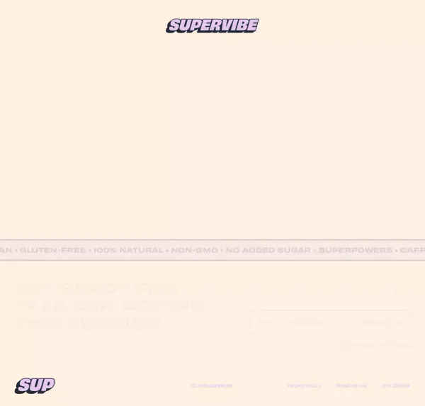 Supervibe | Coming Summer 2022 - website design inspiration
