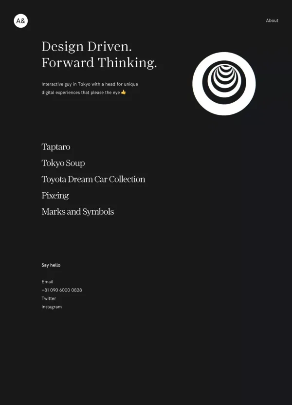 Michele Angeloro – Interactive Digital Experiences - Portfolio design inspiration