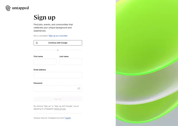 Get Answers. Get Hired. - Sign Up design inspiration
