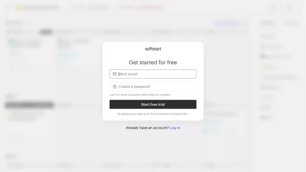 Softstart - Sign Up design inspiration