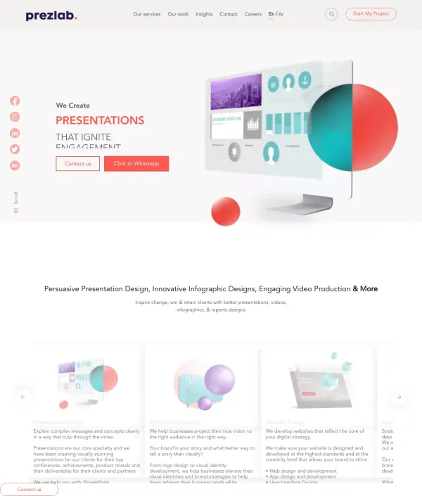 Presentation Design Agency Dubai UAE - PPT Design Dubai - Video Production Dubai - PrezLab - Blog Post design inspiration