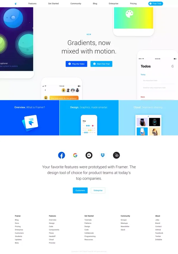 Framer - Design interactive prototypes for web & mobile - Landing design inspiration