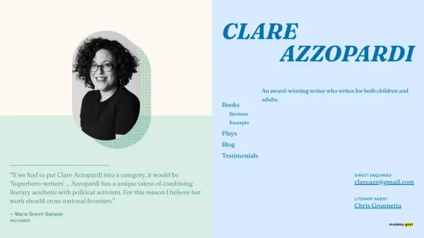 Clare Azzopardi - An award-winning writer