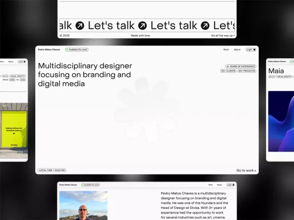 Pedro Matos Chaves · Design - Portfolio design inspiration