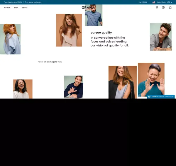 Pursue Quality | Grana - website design inspiration