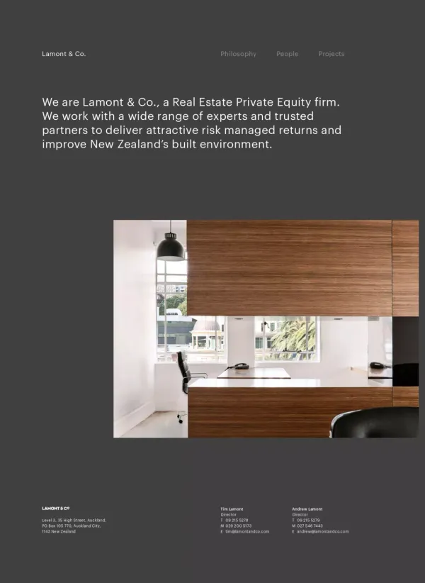 Lamont & Co. - Other design inspiration