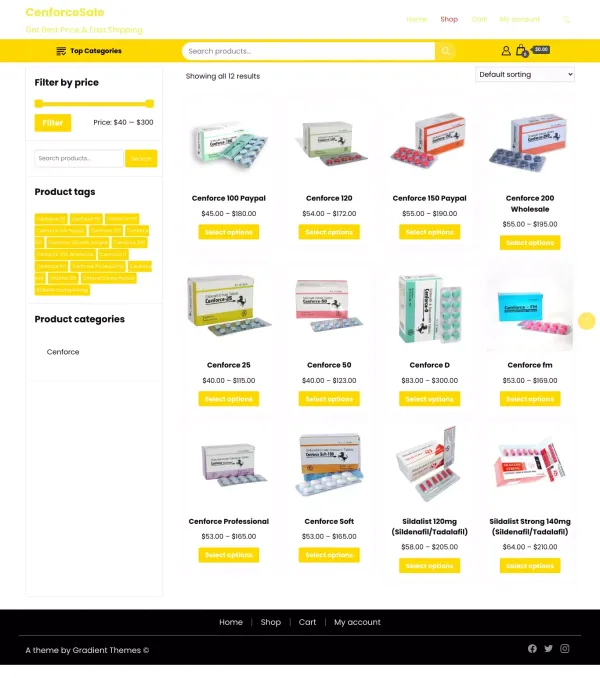 Shop - CenforceSale - website design inspiration