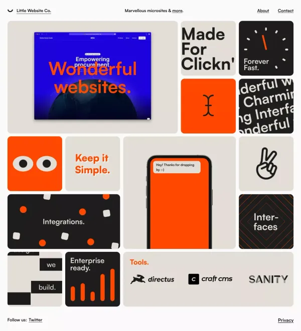 Little Website co. - Portfolio design inspiration