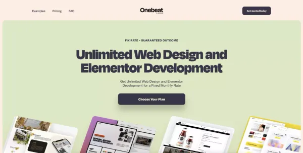 Unlimited Web Design and Elementor Development - ONEBEAT.studio