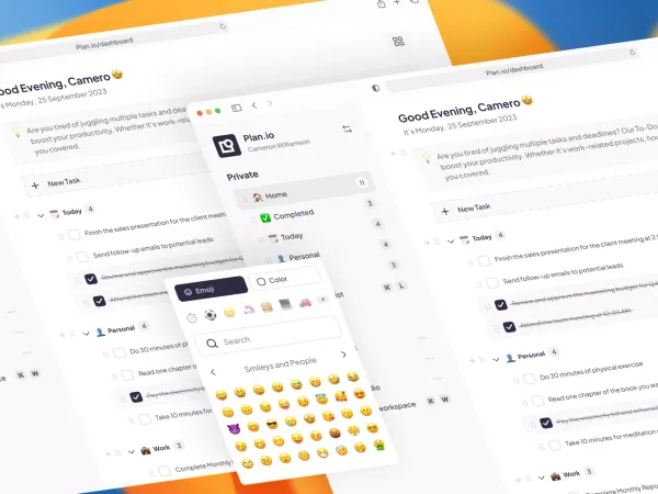Plan.io - To Do List by Cansaas on Dribbble