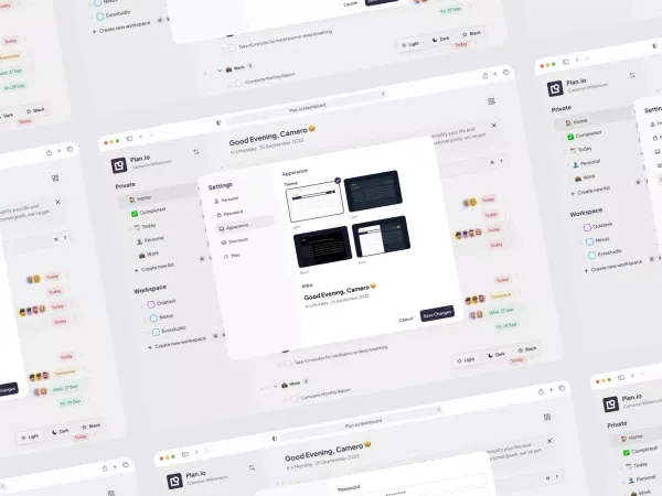 Plan.io - Setting by Cansaas on Dribbble