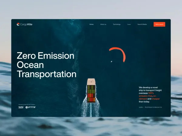 Cargokite - Landing design inspiration