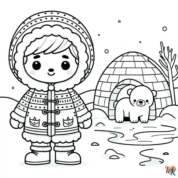 Eskimo Kleurplaat Meest Uniek Voor Kinderen - Other design inspiration