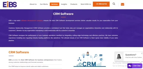 #1 Best Custom CRM Software for Sales and Marketing - EiBS