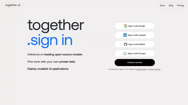 TOGETHER - Sign Up design inspiration