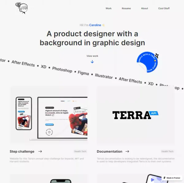 Caroline's portfolio