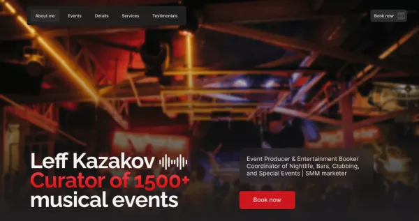 Leff Kazakov - Portfolio design inspiration