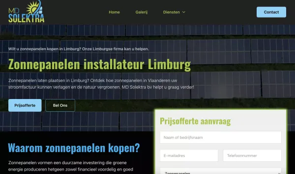 Uw Zonnepanelen Installateur in Limburg | MD Solektra bv