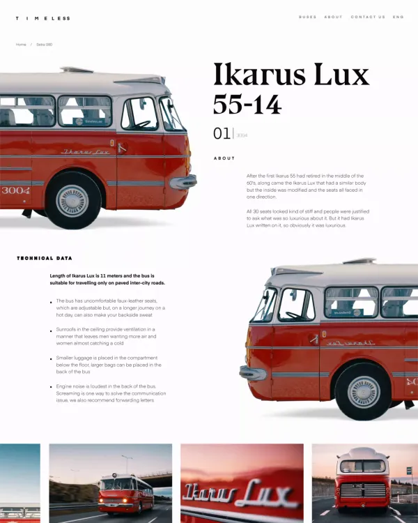 Timeless - Product listing design inspiration