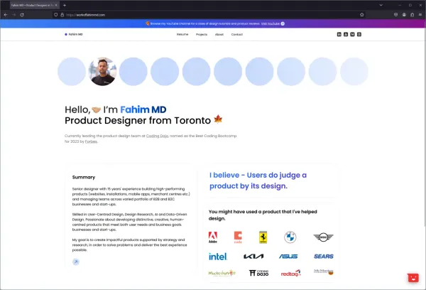 Fahim MD • Product Designer in Toronto