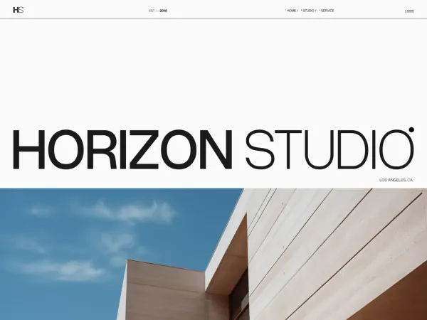 Horizon Studio - Los Angeles | RCS ISSUE–003 | Webflow Architecture Studio Free Template