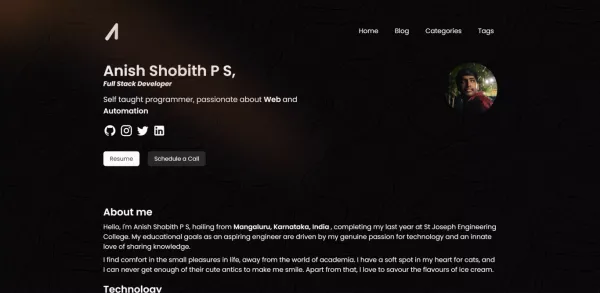 Anish Shobith P S