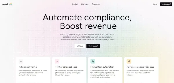 spektr – Automate compliance, Boost revenue - Other design inspiration