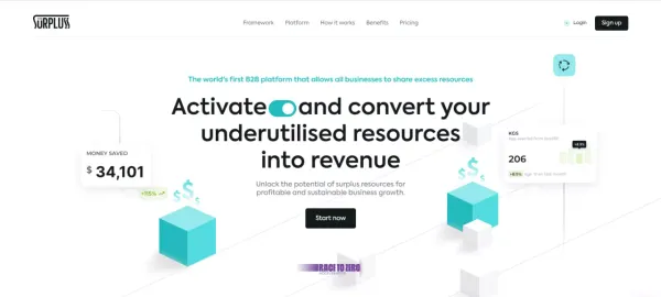 World's First B2B Platform for Surplus Resource Sharing - Other design inspiration