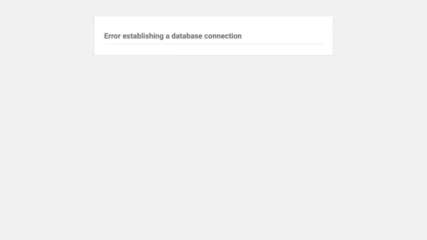 Database Error - website design inspiration
