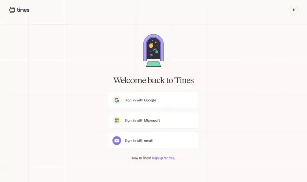 Sign in | Tines - Sign Up design inspiration