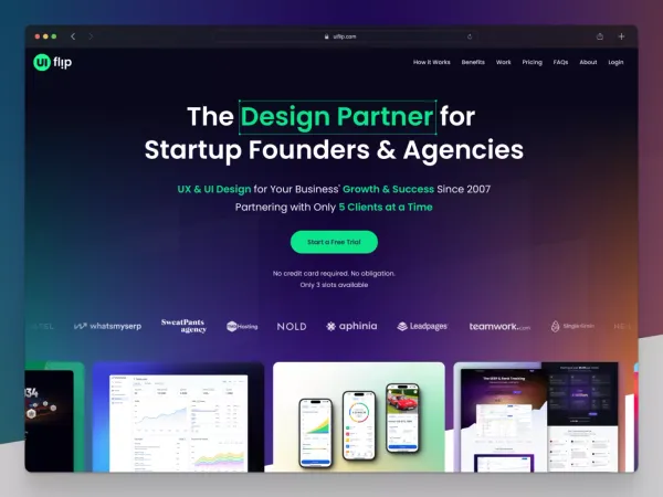 UI Flip - The Design Partner for Startup Founders & Creative Agencies