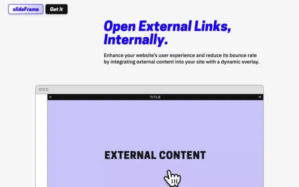 slideFrame â Open External Links, Internally.