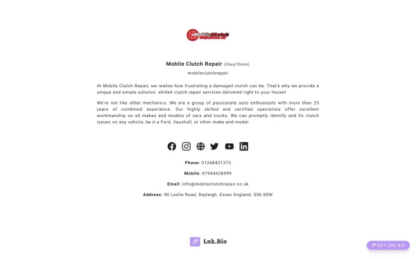 mobileclutchrepair Lnk.Bio · link in bio - website design inspiration
