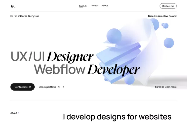 Viktoriia's Site Portfolio