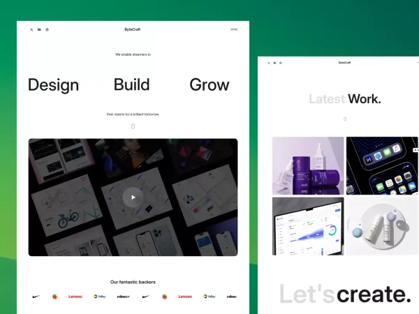 Bytecraft - Digital Agency Website