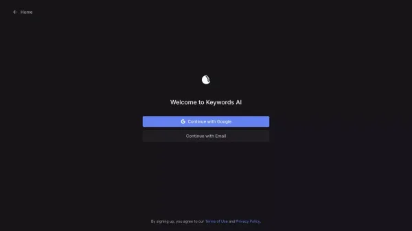 Keywords AI - Sign Up design inspiration
