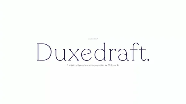 DuxedraftÂ®Studio â Thinking Beyond Design.