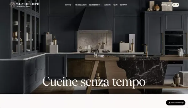 Marchi Cucine — Made in Italy Custom Kitchens - Product page design inspiration