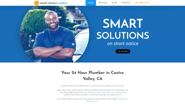 Castro Valley Plumber | Smart Choice Plumbing - Landing design inspiration