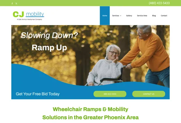 Phoenix Wheelchair Ramp Installation & More | CJ Mobility - Landing design inspiration