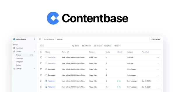 The easiest way to start a fully automated blog | Contentbase