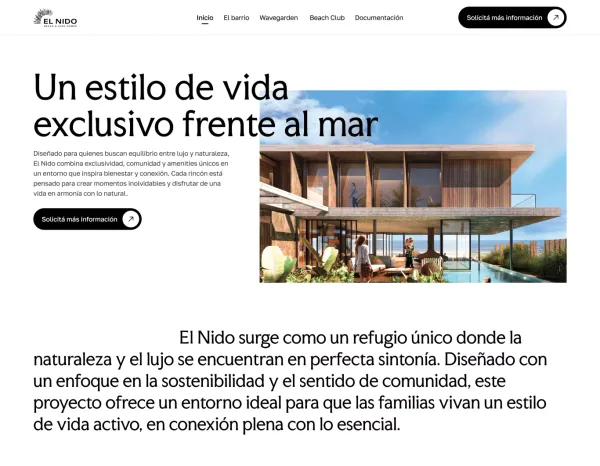 El Nido - Naturaleza y lujo en un solo lugar. - Landing design inspiration