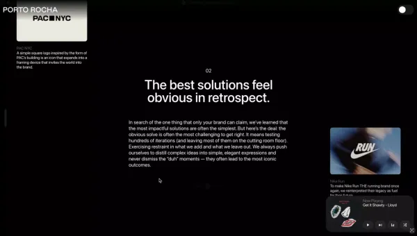 PORTO ROCHA â Five Years - Landing design inspiration