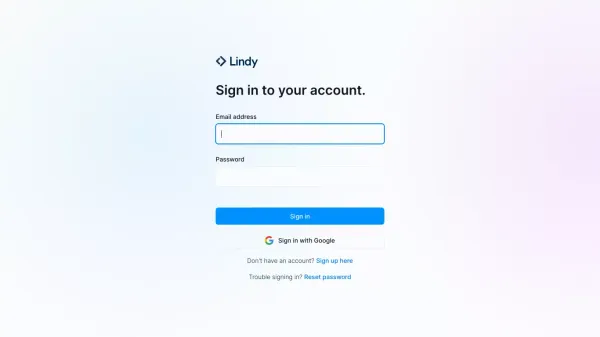 Login - Lindy - Sign Up design inspiration