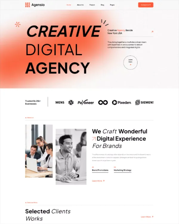Agensio - Webflow HTML Website Template