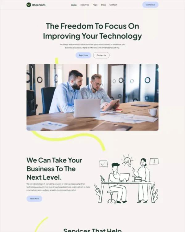 ITtechinfo - Webflow HTML website template