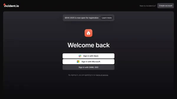 incident.io - Sign Up design inspiration