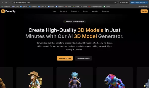 Bevelify - Text and Image to 3D Model Generator