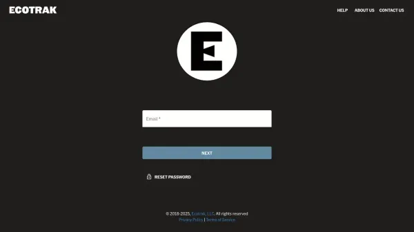 Ecotrak - Sign Up design inspiration